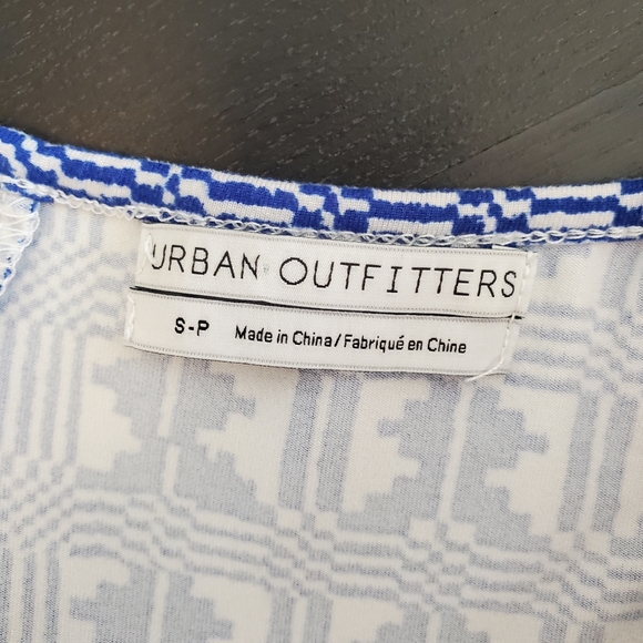 Urban outfitters geo pattern blue and white mini dress, Small - Picture 8 of 8